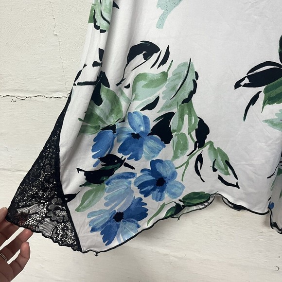 Apt. 9 Intimates Floral Chemise Womens Size Small Sleeveless Nightgown Lace Trim - Picture 4 of 4